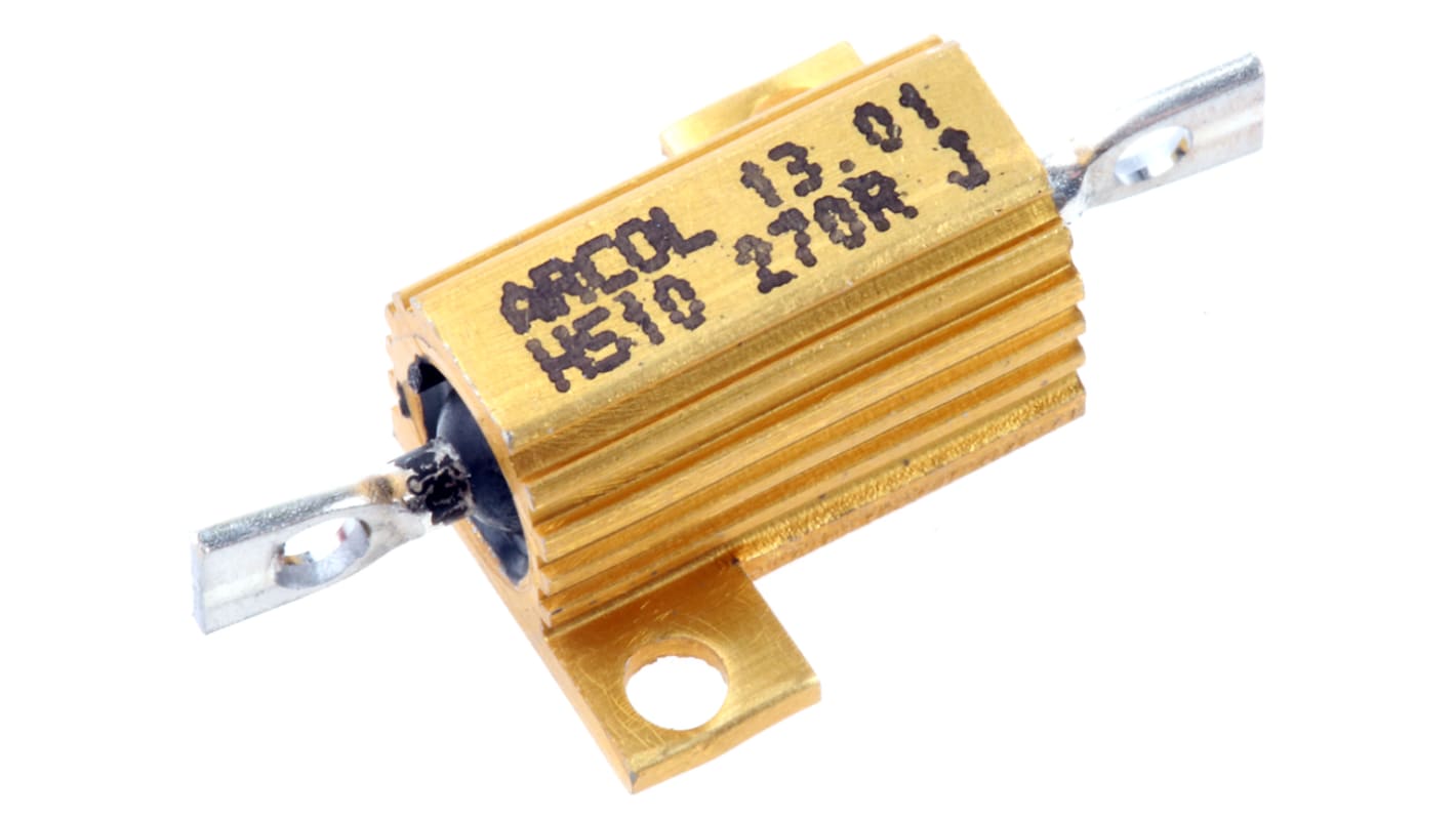 Arcol, 270Ω 10W Wire Wound Chassis Mount Resistor HS10 270R J ±5%