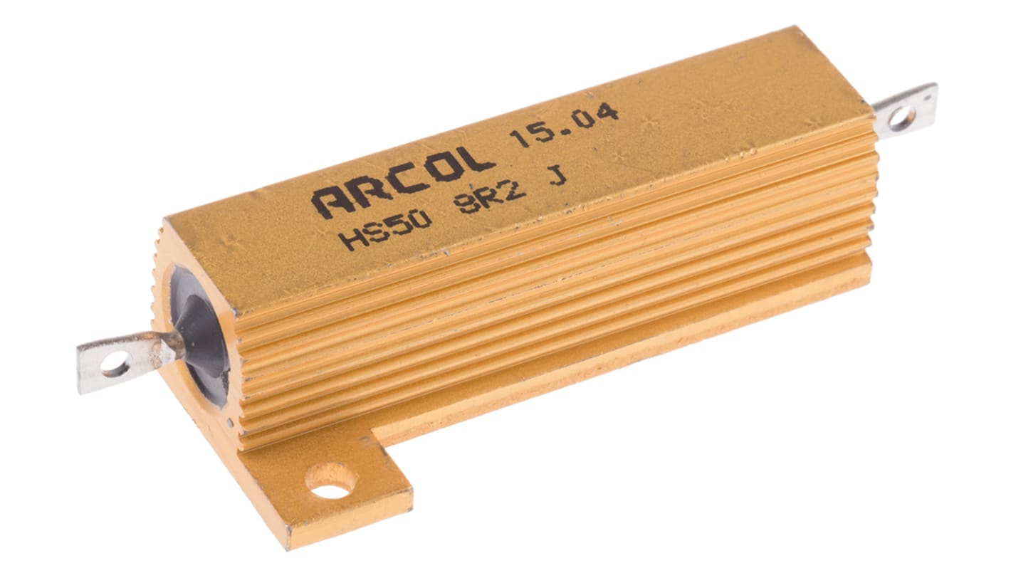 Arcol, 8.2Ω 50W Wire Wound Chassis Mount Resistor HS50 8R2 J ±5%