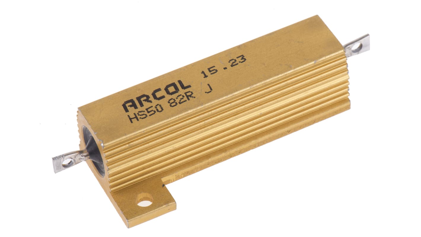 Arcol, 82Ω 50W Wire Wound Chassis Mount Resistor HS50 82R J ±5%