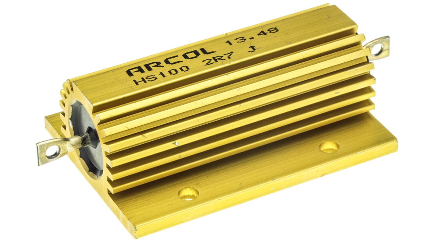 Arcol, 2.7Ω 100W Wire Wound Chassis Mount Resistor HS100 2R7 J ±5 RS