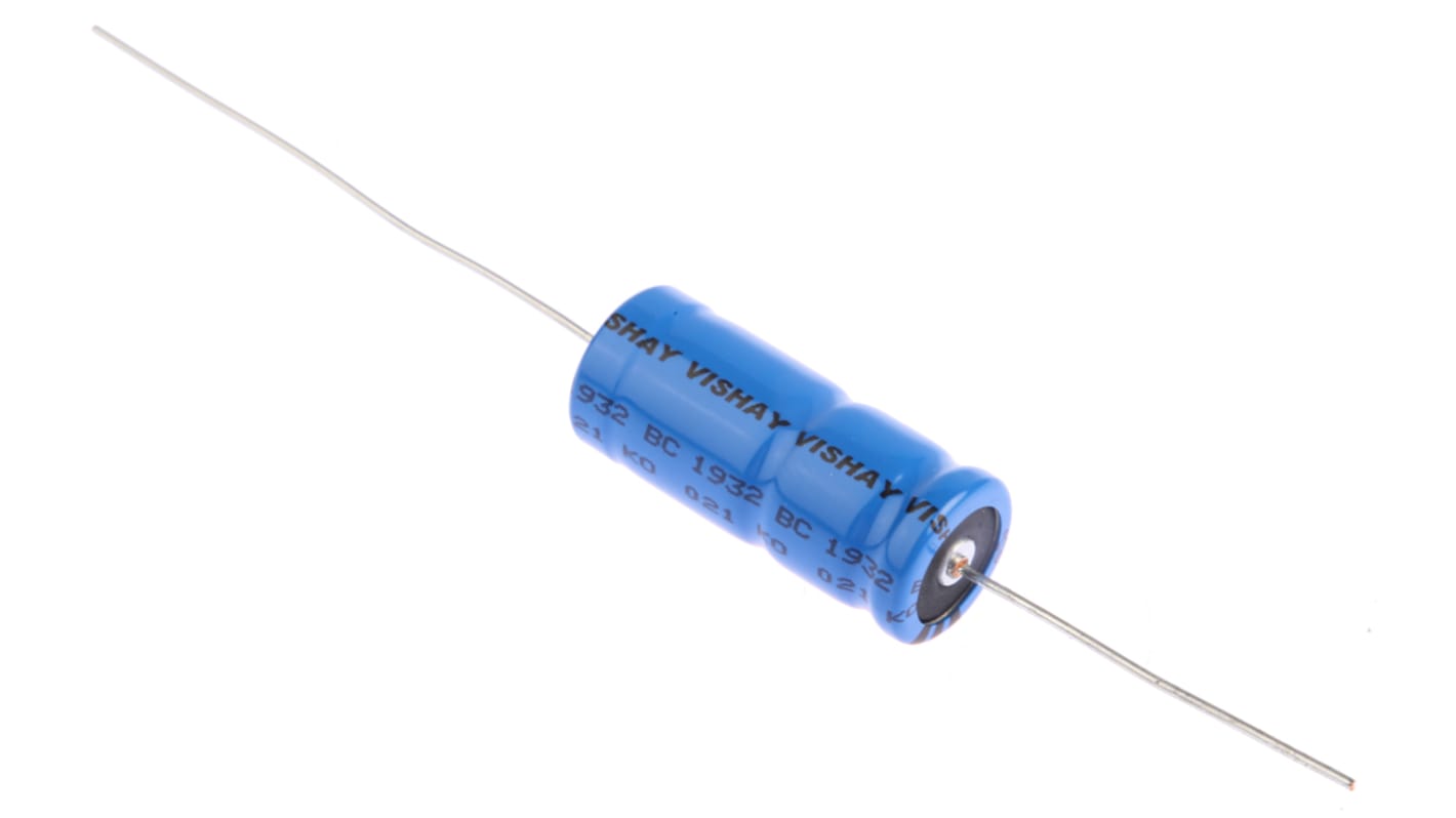 Vishay 1000μF Aluminium Electrolytic Capacitor 40V dc, Axial, Through Hole - MAL202117102E3