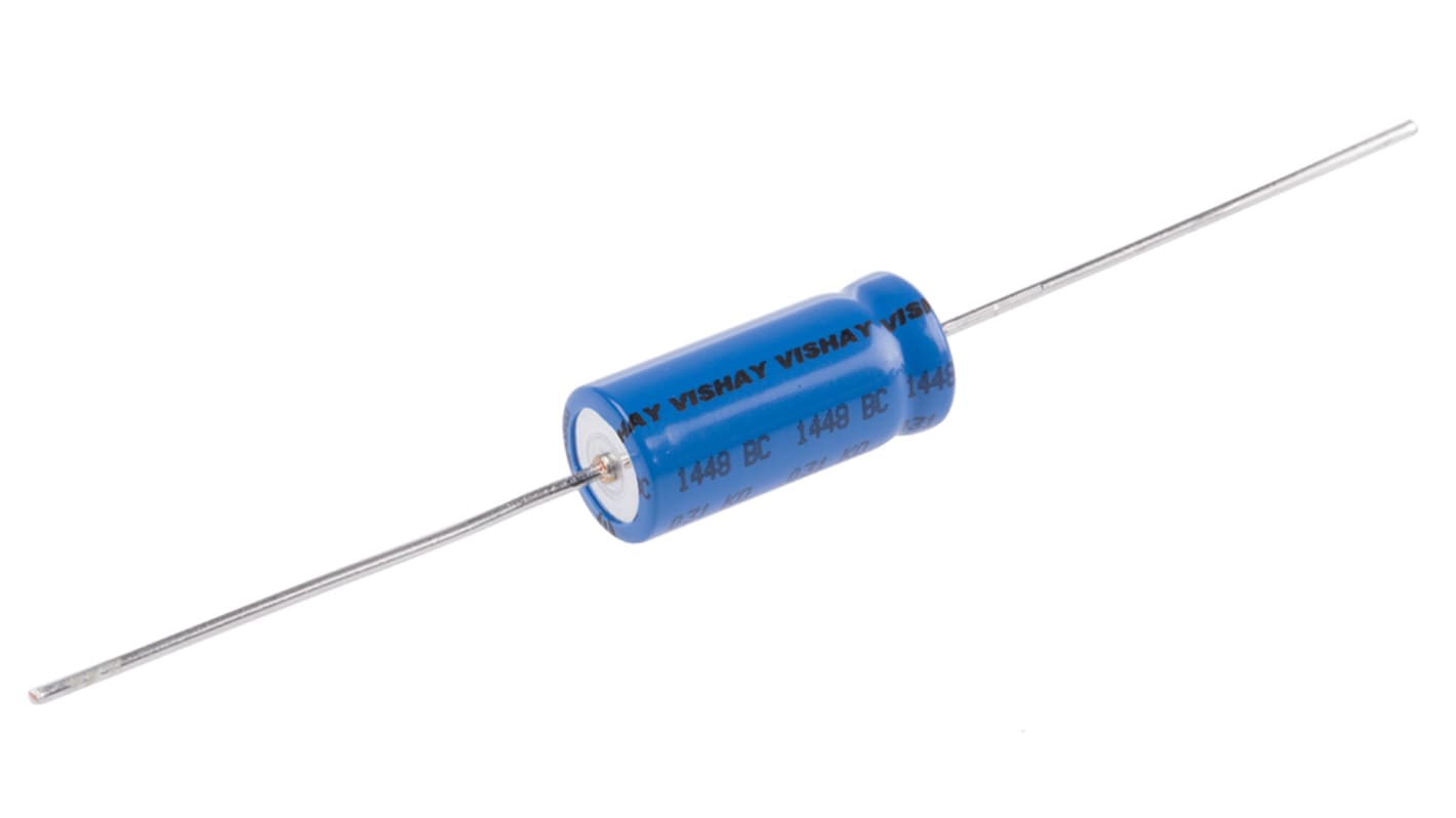 Vishay 47μF Aluminium Electrolytic Capacitor 63V dc, Axial, Through Hole - MAL203138479E3