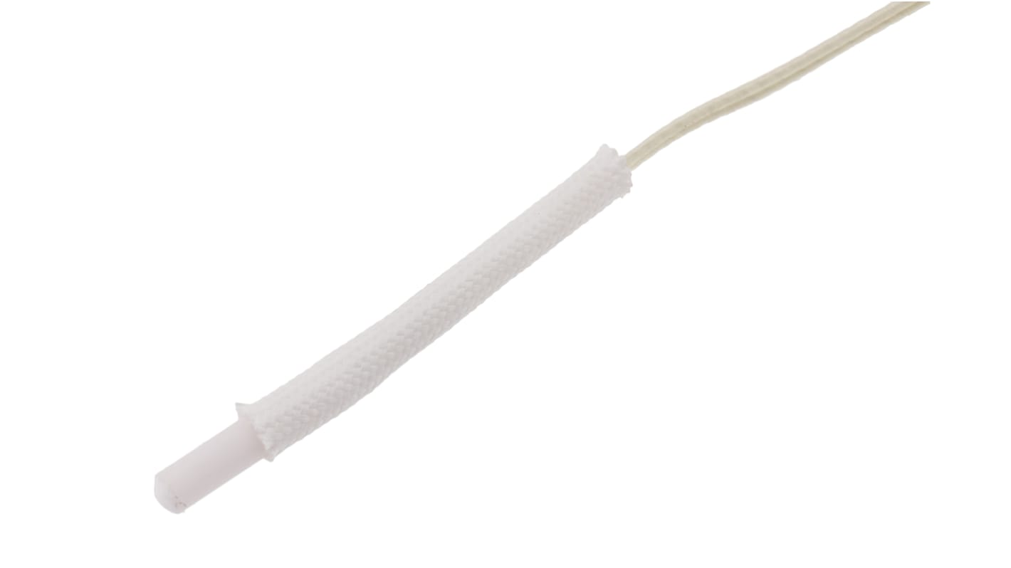 Sensor RTD PT100 RS PRO de 2 hilos, sonda: Ø 2.8mm, long. 15mm, cable de 500mm, temp. -50°C → +350°C