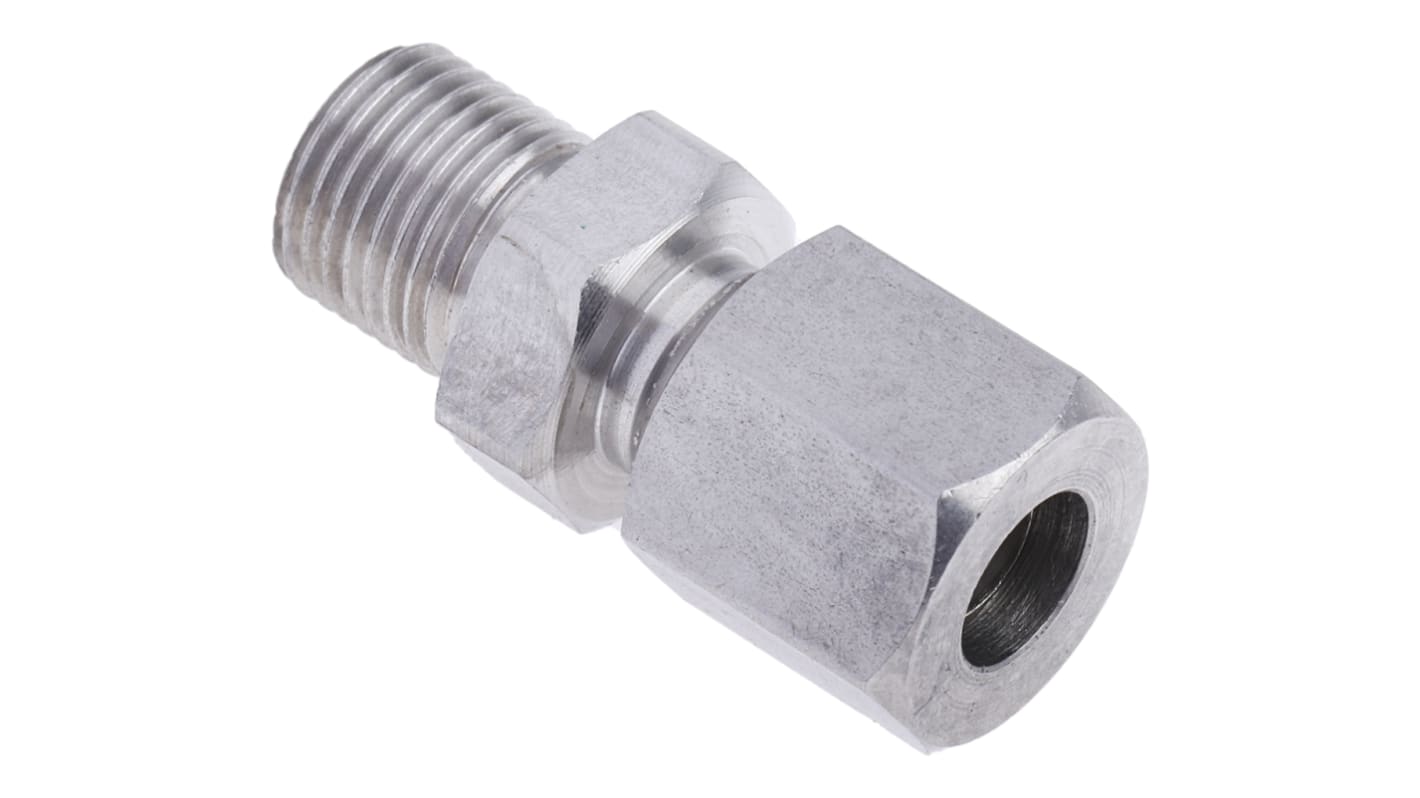 RS PRO, 1/8 BSP Thermocouple Compression Fitting for Use with Thermocouple, 1/4in Probe, RoHS Compliant Standard