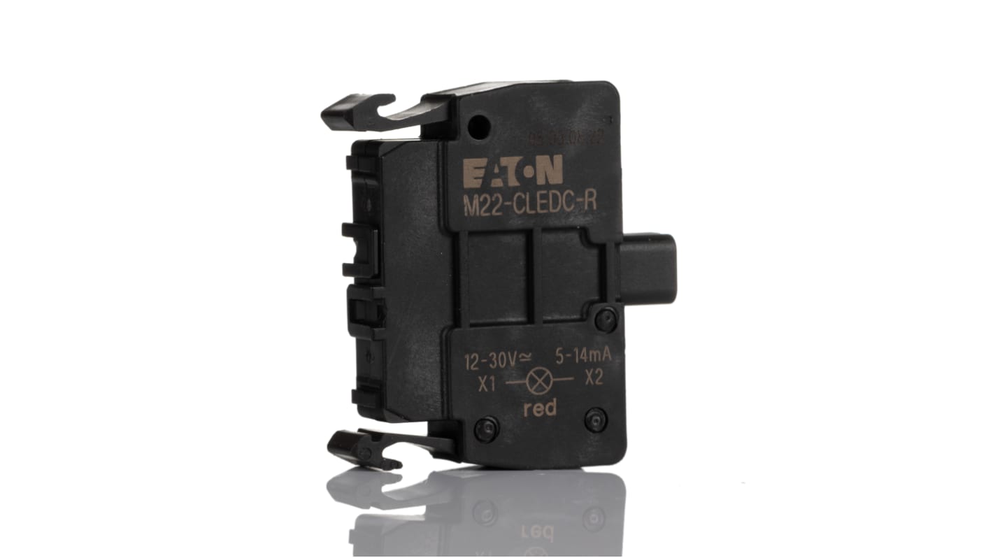 Eaton RMQ Titan M22 Lichtblock Anzeigenblock LED Rot beleuchtet, 12 → 30V ac/dc, Schraubanschluss