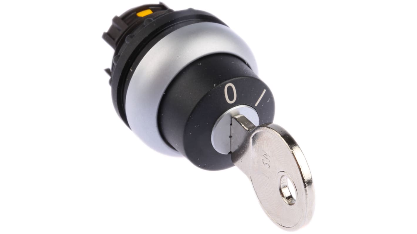 Eaton RMQ Titan 2-position Key Switch Head, Momentary, 23mm Cutout
