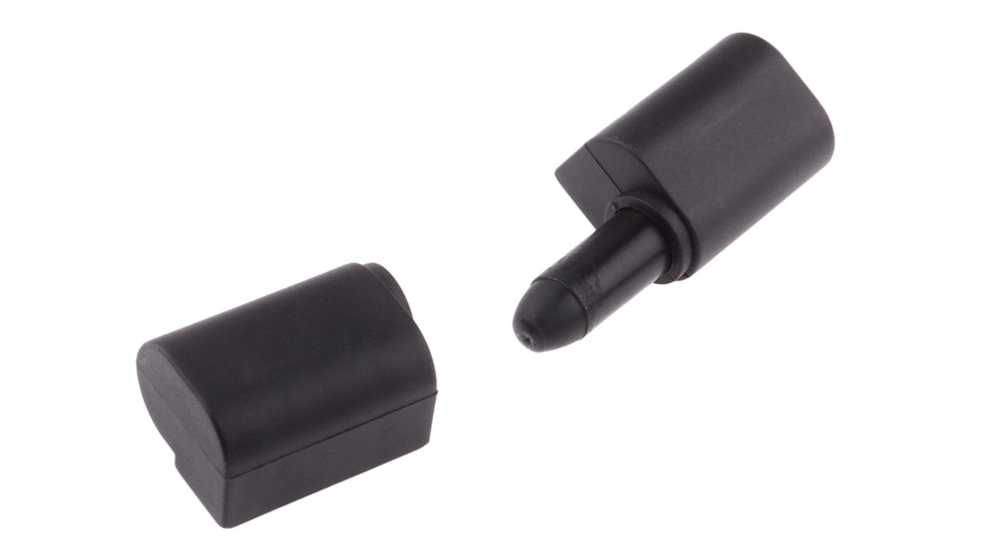 RS PRO Thermoplastic Barrel Hinge with a Lift-off Pin, Screw Fixing, 62mm x 22mm x 17mm