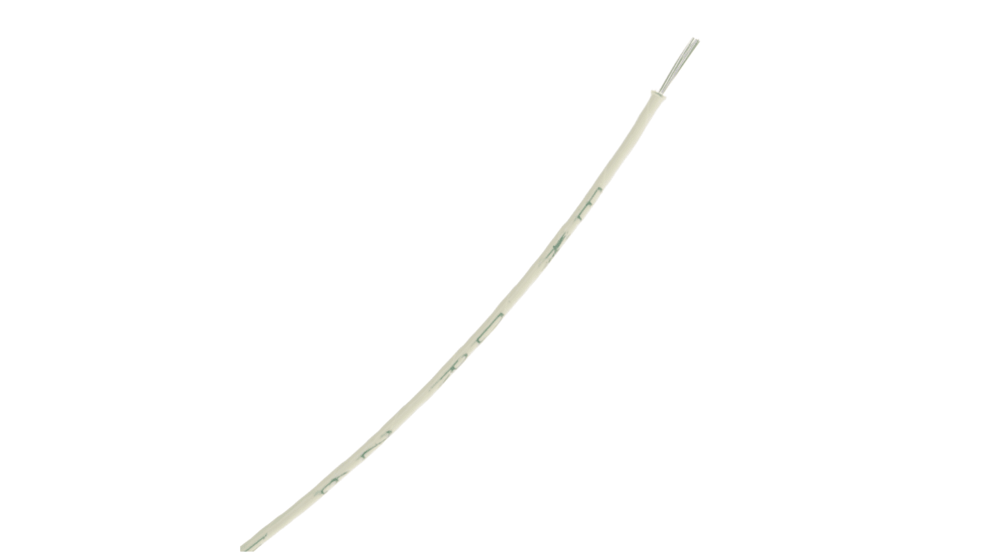 Cable de conexión RS PRO, área transversal 0,13 mm² Bastidor aéreo Filamentos del Núcleo 19/0,1 mm Amarillo, 600 V ac,