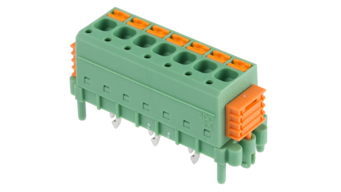 Svorkovnice PCB, řada: SDC 2.5/ 7-PV-5.0-ZB, rozteč: 5mm, počet řad: 1, počet kontaktů: 7, orientace těla: Rovný,