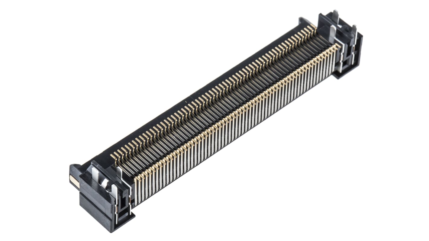 Hirose FunctionMAX FX18 Series Right Angle Surface Mount PCB Header, 120 Contact(s), 0.8mm Pitch, 2 Row(s)