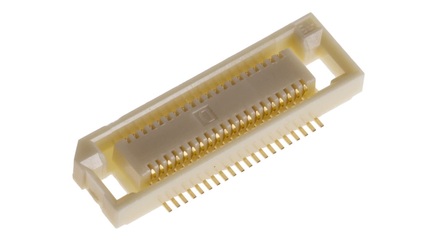 Presa PCB Hirose, 40 vie, 1 fila, passo 0.6mm, Montaggio superficiale