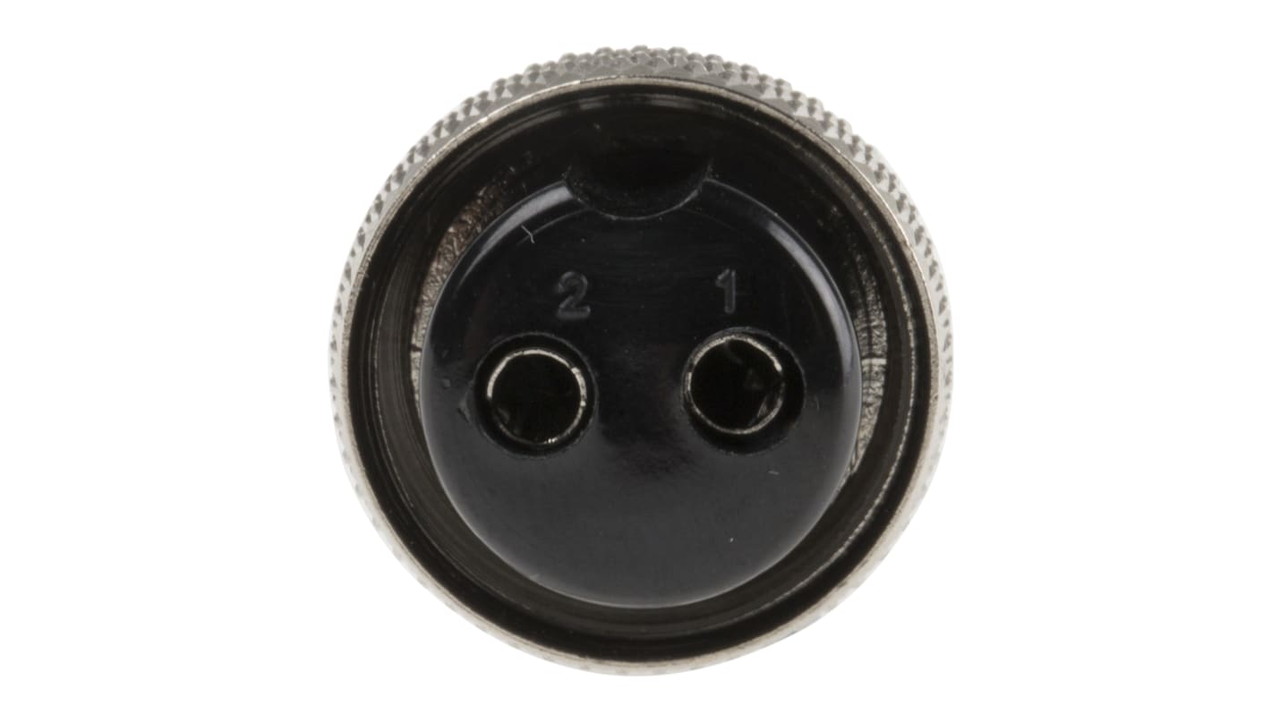 Conector circular RS PRO macho de 2 vías hembra, montaje aéreo