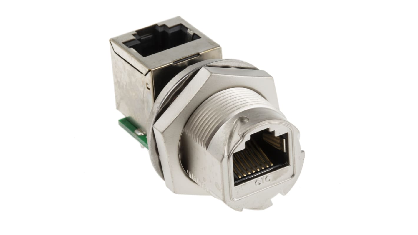 RS PRO RJ45-Steckverbinder Buchse, 1-Port Geschirmt, Tafelmontage