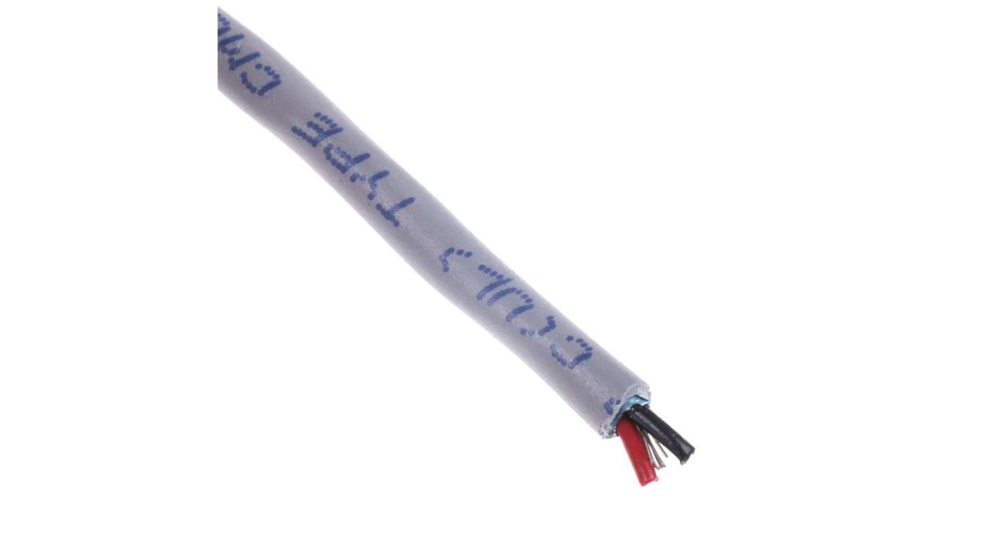 Cable de datos apantallado Alpha Wire Alpha Essentials Communication & Control de 2 conductores, 1 par, 0,23 mm², 24