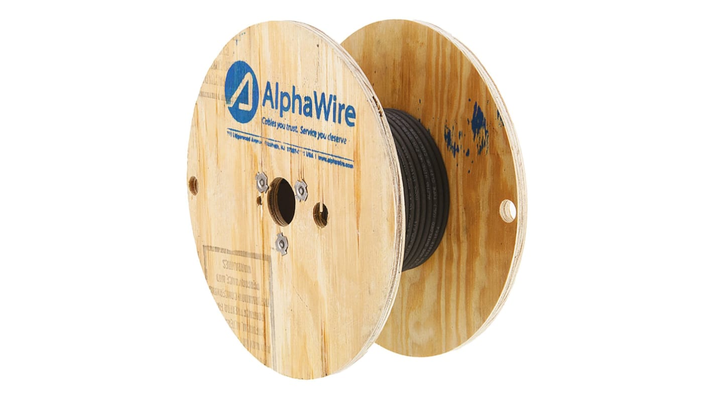 Câble coaxial Alpha Wire Alpha Essentials Coaxial Cable, RG59B/U, 30m, Noir