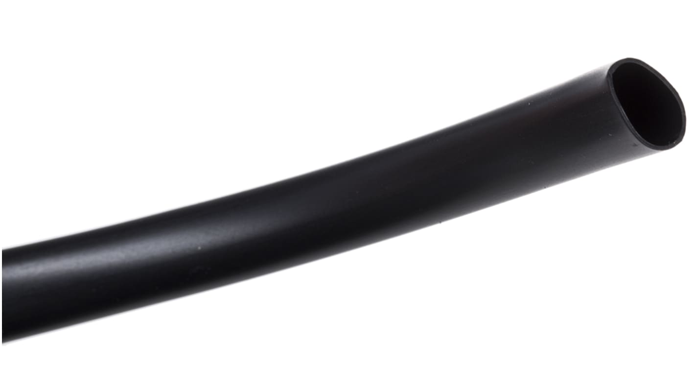 Alpha Wire PVC Black Cable Sleeve, 7.34mm Diameter, 30m Length