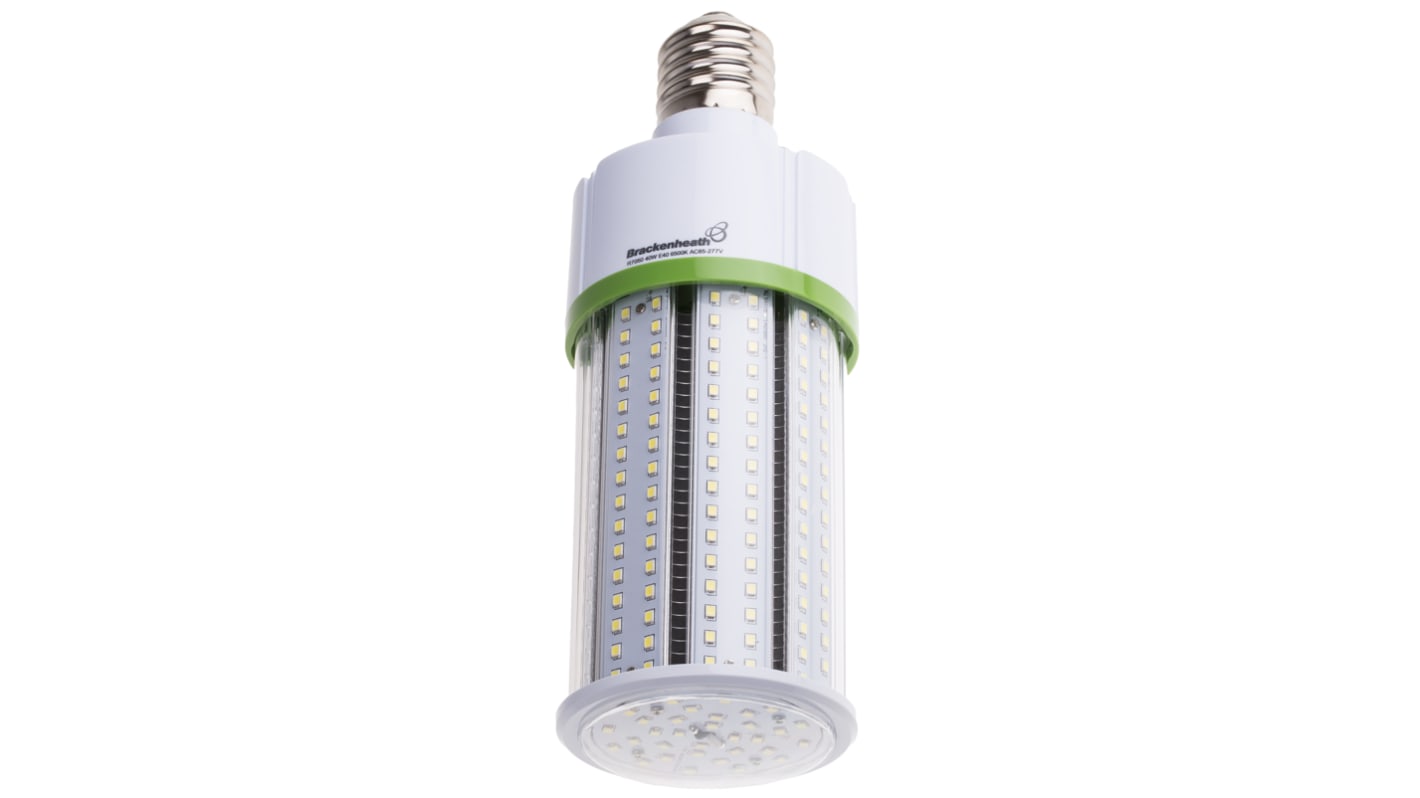 Grupo de luces LED E40, Luz de día, 100 → 277 V ac, 93mm, Ángulo de Visión 360°