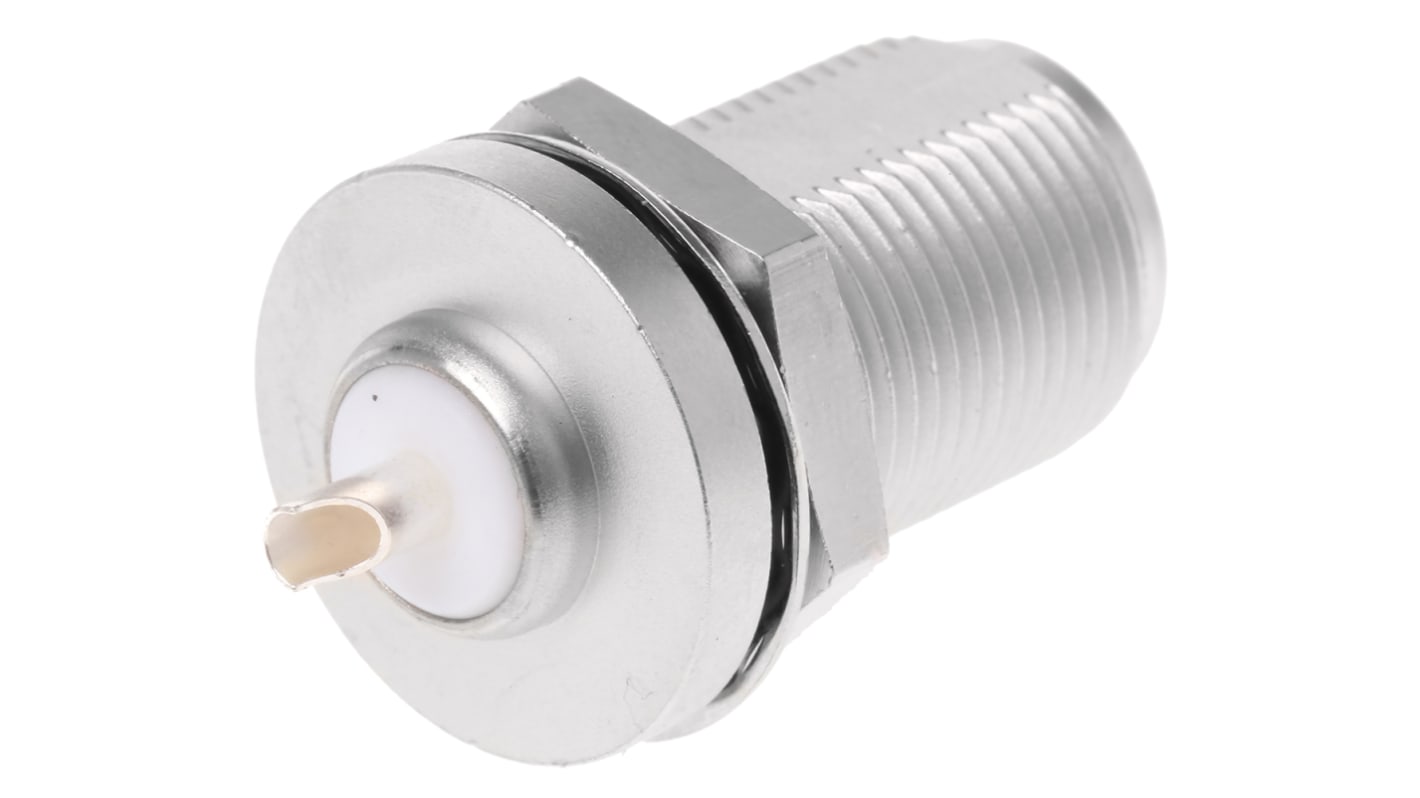 Conector coaxial Telegartner J01021A1084, Hembra, Recto, Impedancia 50Ω, Montaje en Panel, Terminación de Soldador, 0