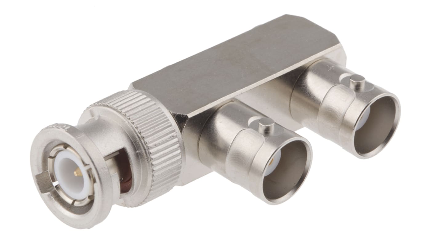 HF Adapter, BNC - BNC, 50Ω, Male - Weiblich, T-Abzweig, 4GHz