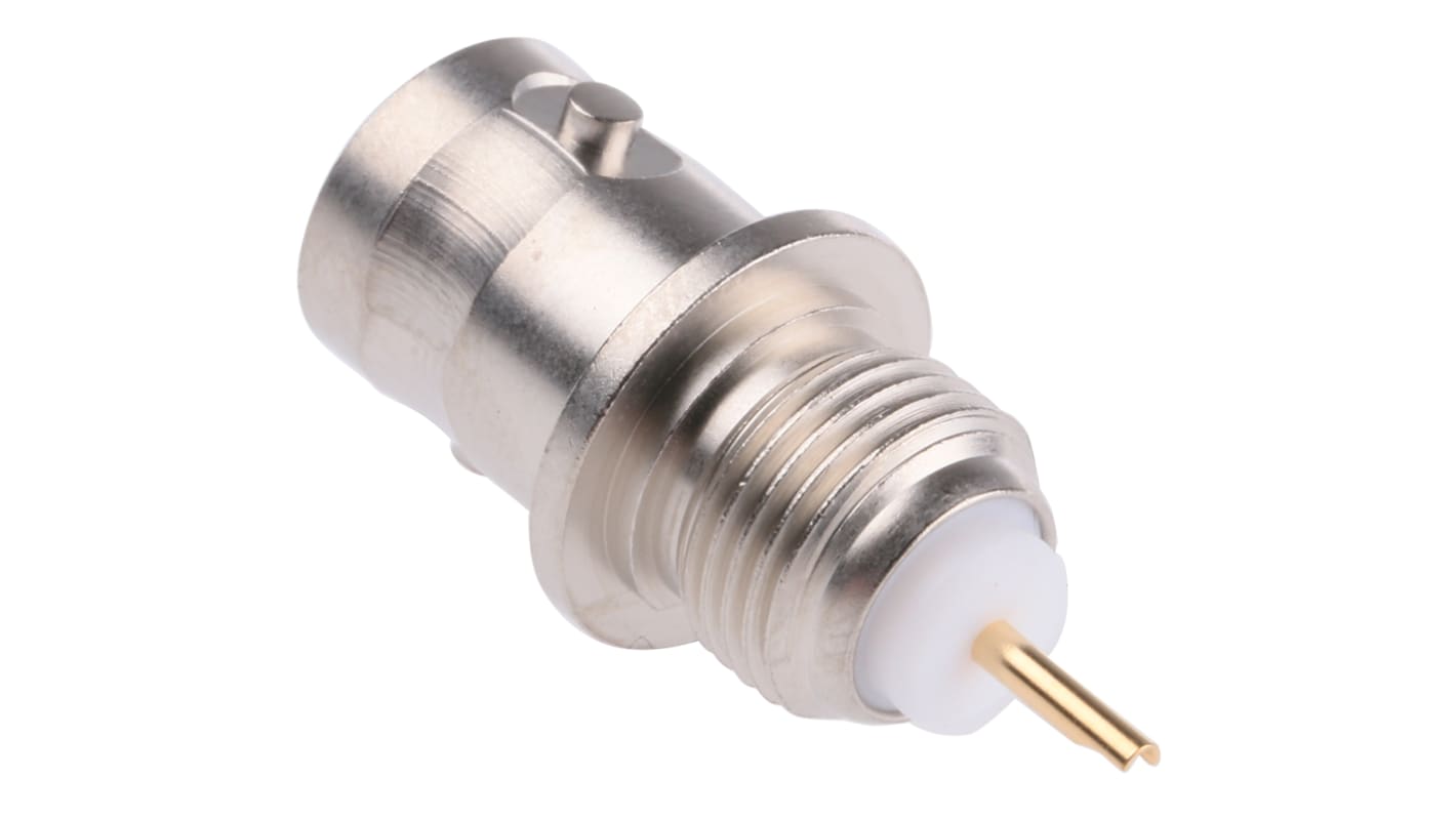 Conector coaxial Telegartner J01003A0619, Hembra, Recto, Impedancia 75Ω, Montaje en Panel, Terminación de Soldador, Sí,