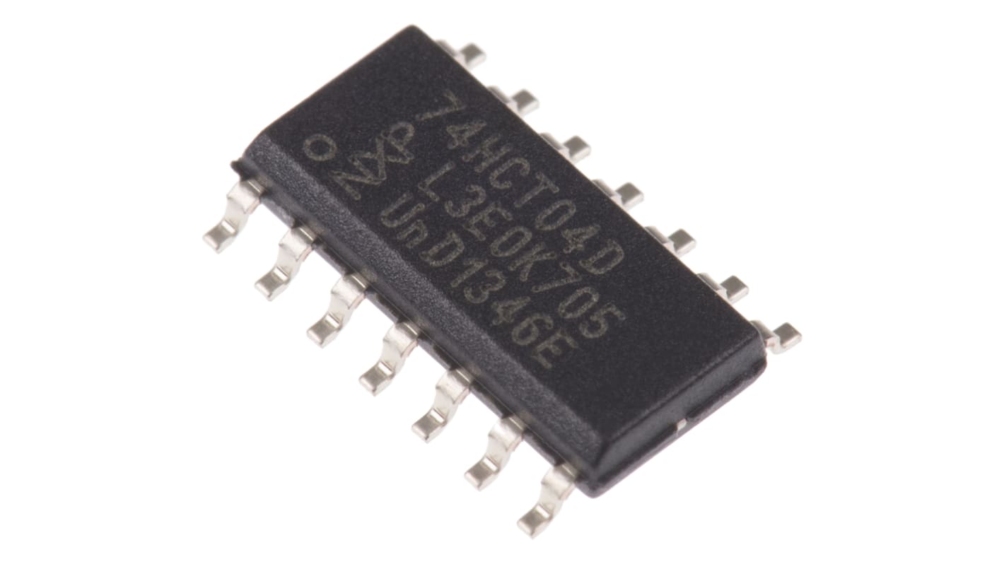 Inverter 74HCT04D,652 6-elem/chip, HCT, 14-tüskés, SOIC Nem