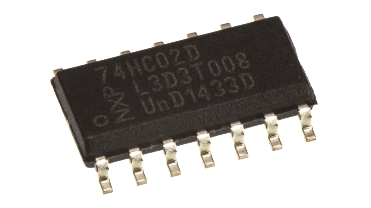 Nexperia 74HC02D,652, Quad 2-Input NOR Logic Gate, 14-Pin SOIC