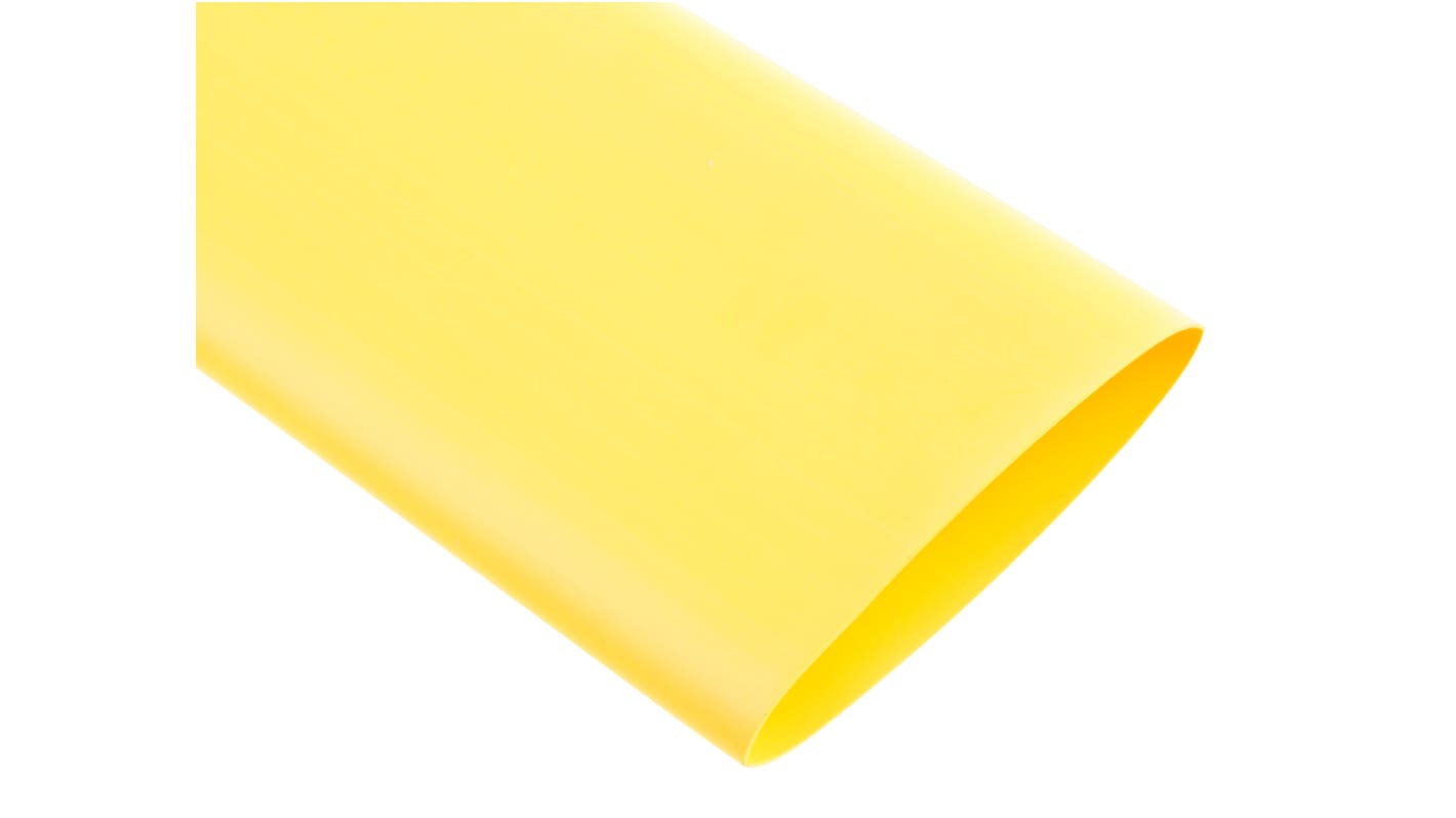 TE Connectivity Heat Shrink Tubing, Yellow 38mm Sleeve Dia. x 1.2m Length 2:1 Ratio, RNF-100 Series