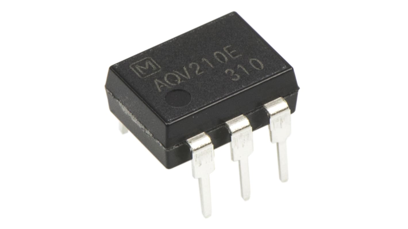 Relé de estado sólido Panasonic, contactos SPST, control 1,14 → 1,5 V, 130 mA máx., montaje en PCB