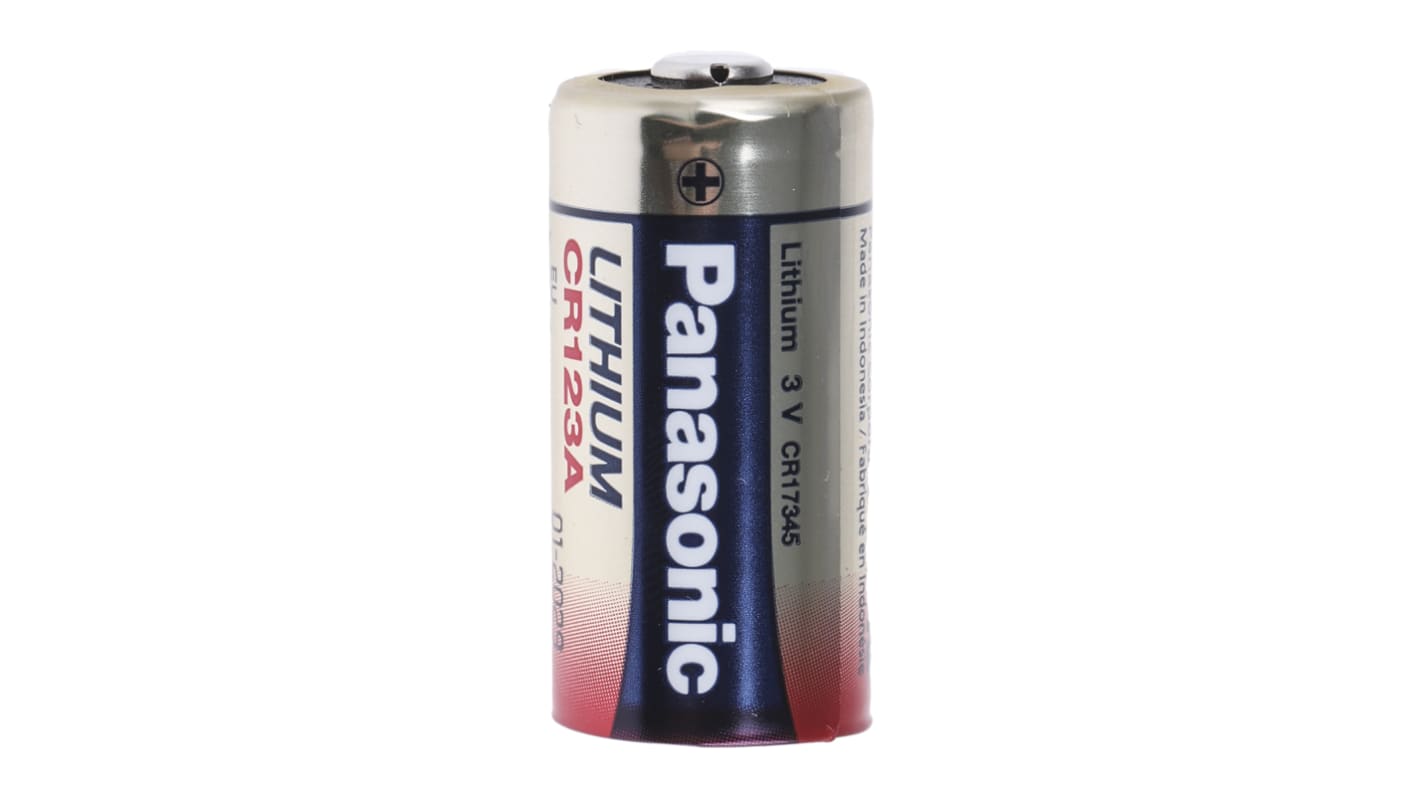 Panasonic Lithium Manganese Dioxide 3V, CR123A Camera Battery