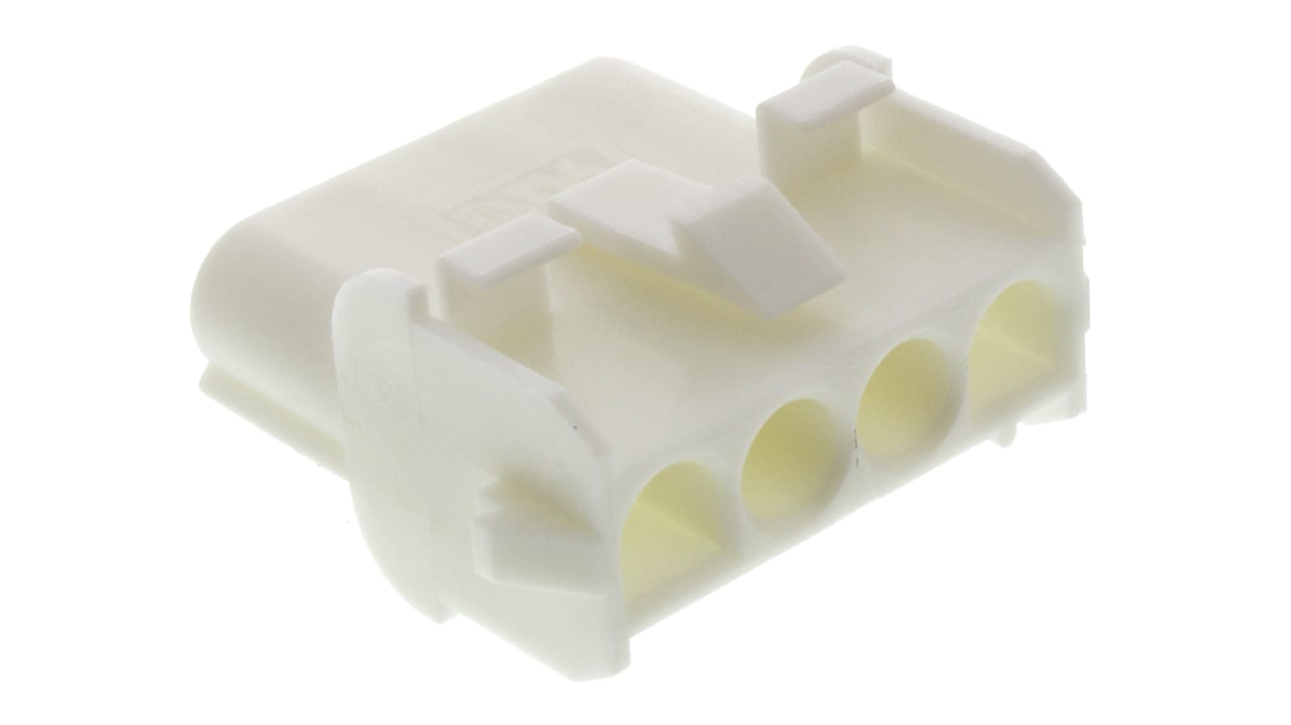 Carcasa de conector TE Connectivity 350780-1, Serie Universal MATE-N-LOK, paso: 6.35mm, 4 contactos, , 1 fila filas,