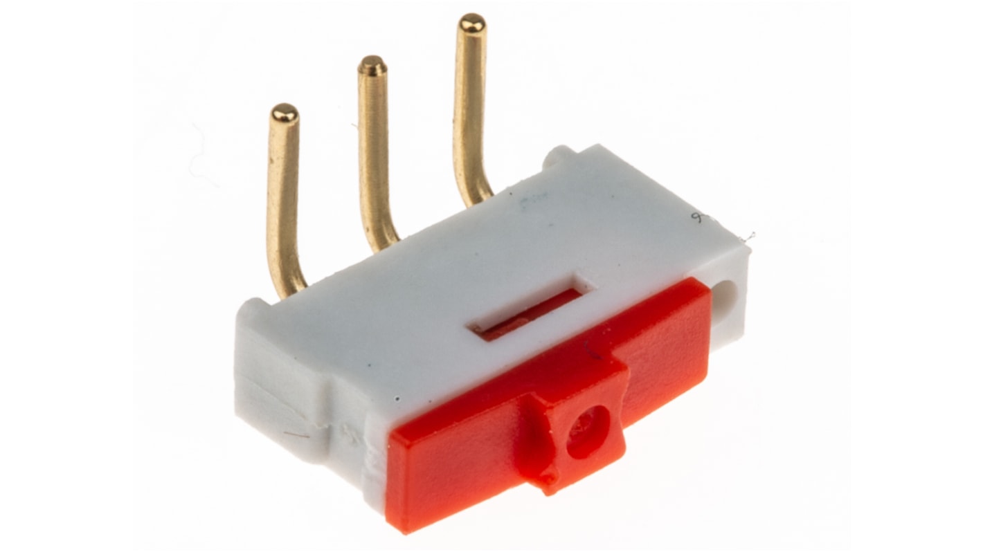 SIP switch, 1-polet, Hulmontering, Skyde 500 mA ved 24 V, 2-vejs, -40 → +85°C