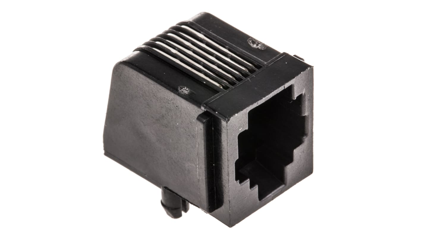 Connecteur RJ25 cat 3 TE Connectivity série 520250 Femelle Traversant Angle Droit