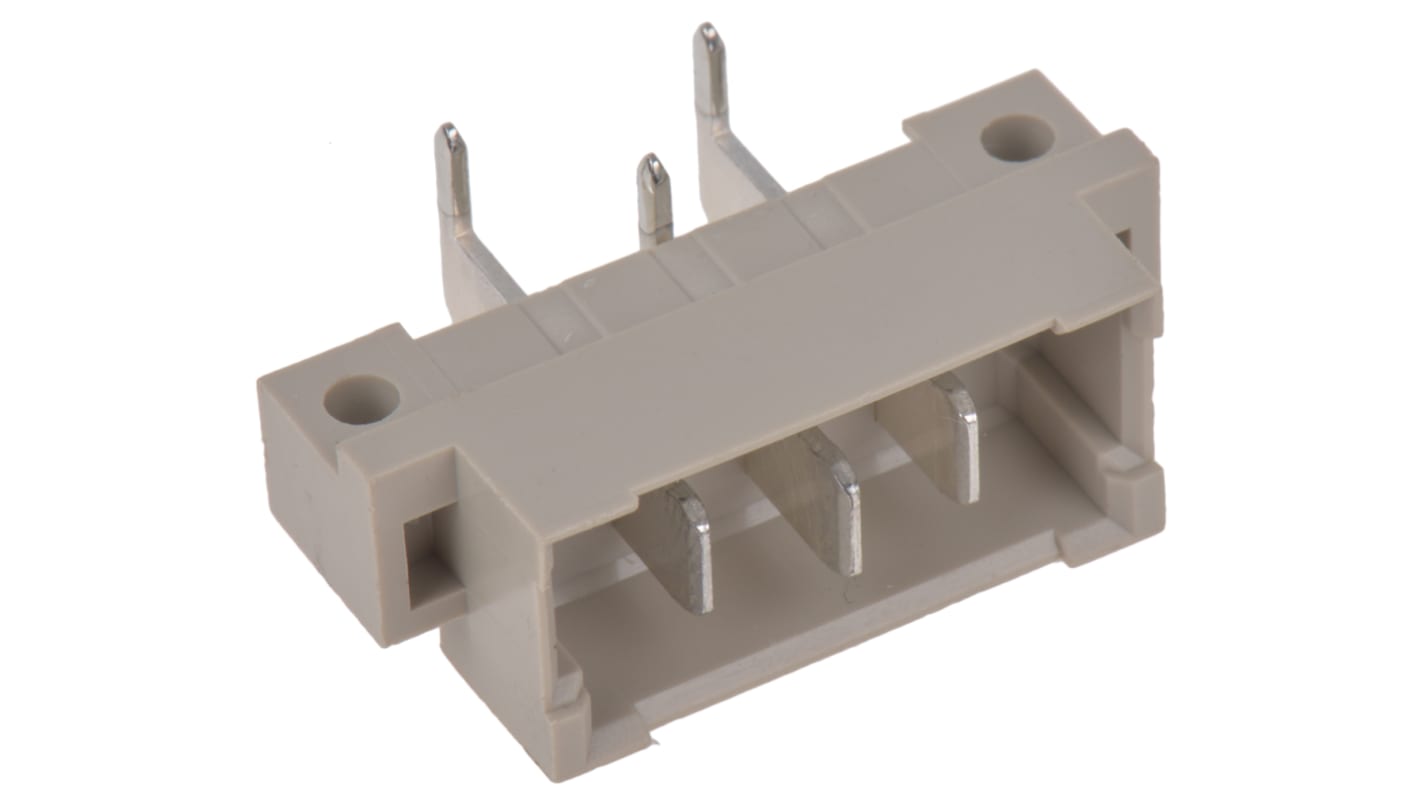 Harting 3 Way 10.16mm Pitch, 1 Row, Right Angle DIN 41612 Connector, Plug