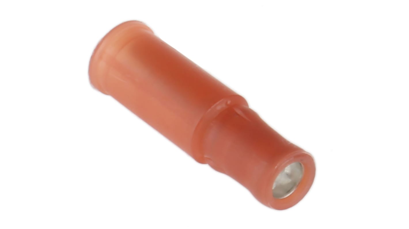 TE Connectivity, PIDG Insulated Female Crimp Bullet Connector, 0.5mm² to 1.3mm², 20AWG to 16AWG, 3mm Bullet diameter,