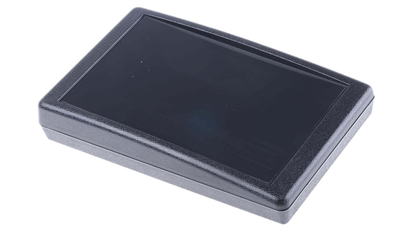 Pactec SH Series Black ABS Desktop Enclosure, Sloped Front, 146.5 x 91.44 x 28.8mm