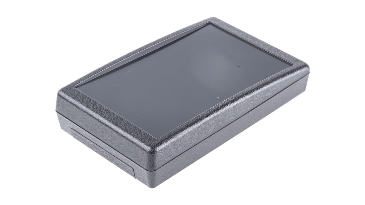 Pactec SH Series Black ABS Desktop Enclosure, Sloped Front, 146.1 x 91.44 x 32.77mm