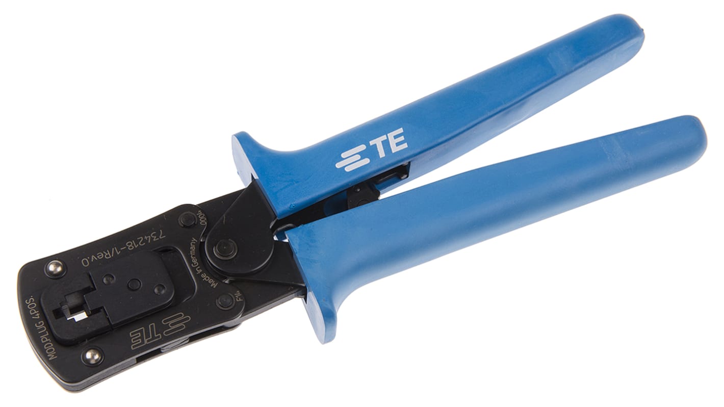 TE Connectivity Mini CERTI-LOK Hand Ratcheting Crimp Tool for 4 Position Modular Plug