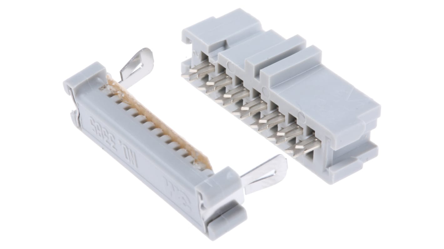 Conector IDC hembra 3M serie 3000 de 14 vías, paso 2.54mm, 2 filas, Montaje de Cable