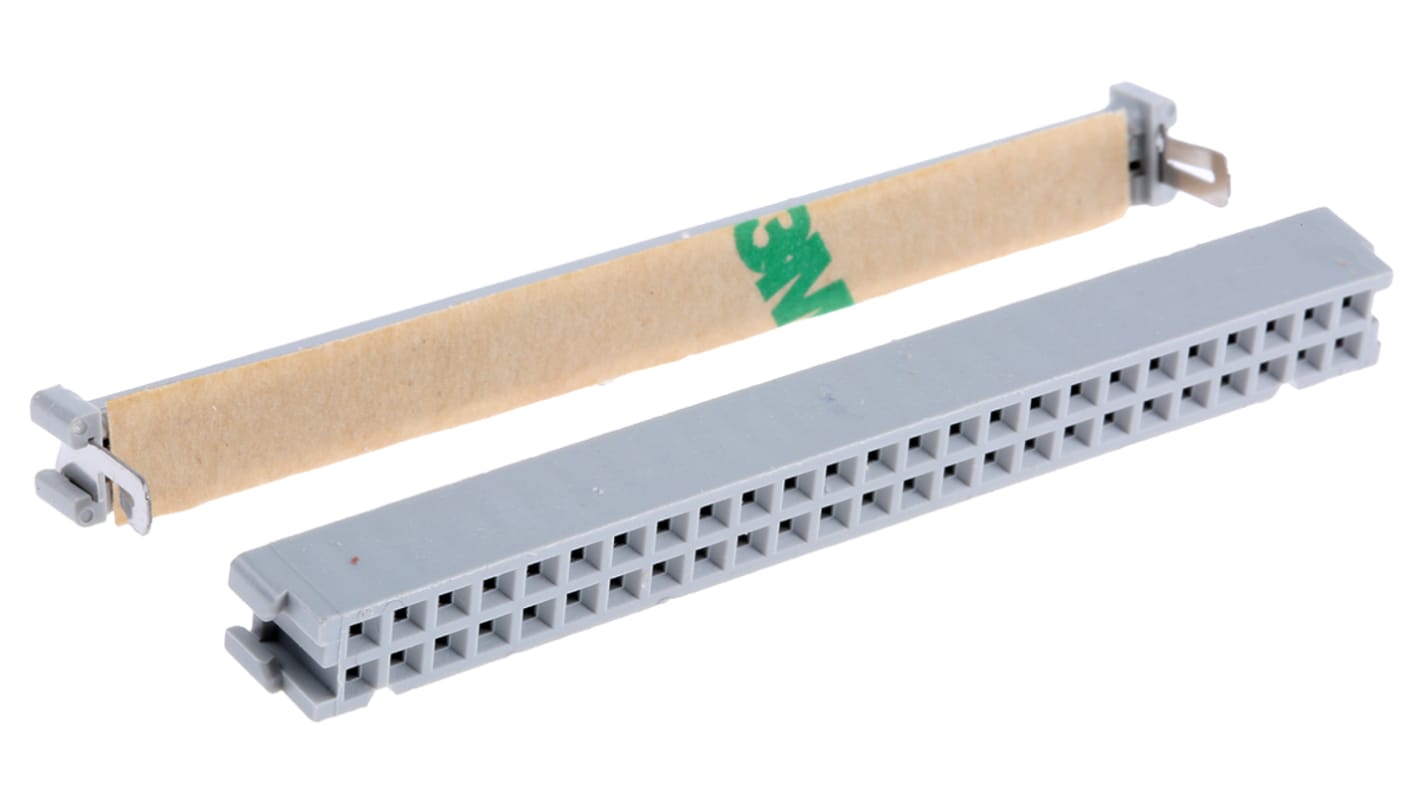Conector IDC hembra 3M serie 3000 de 50 vías, paso 2.54mm, 2 filas, Montaje de Cable