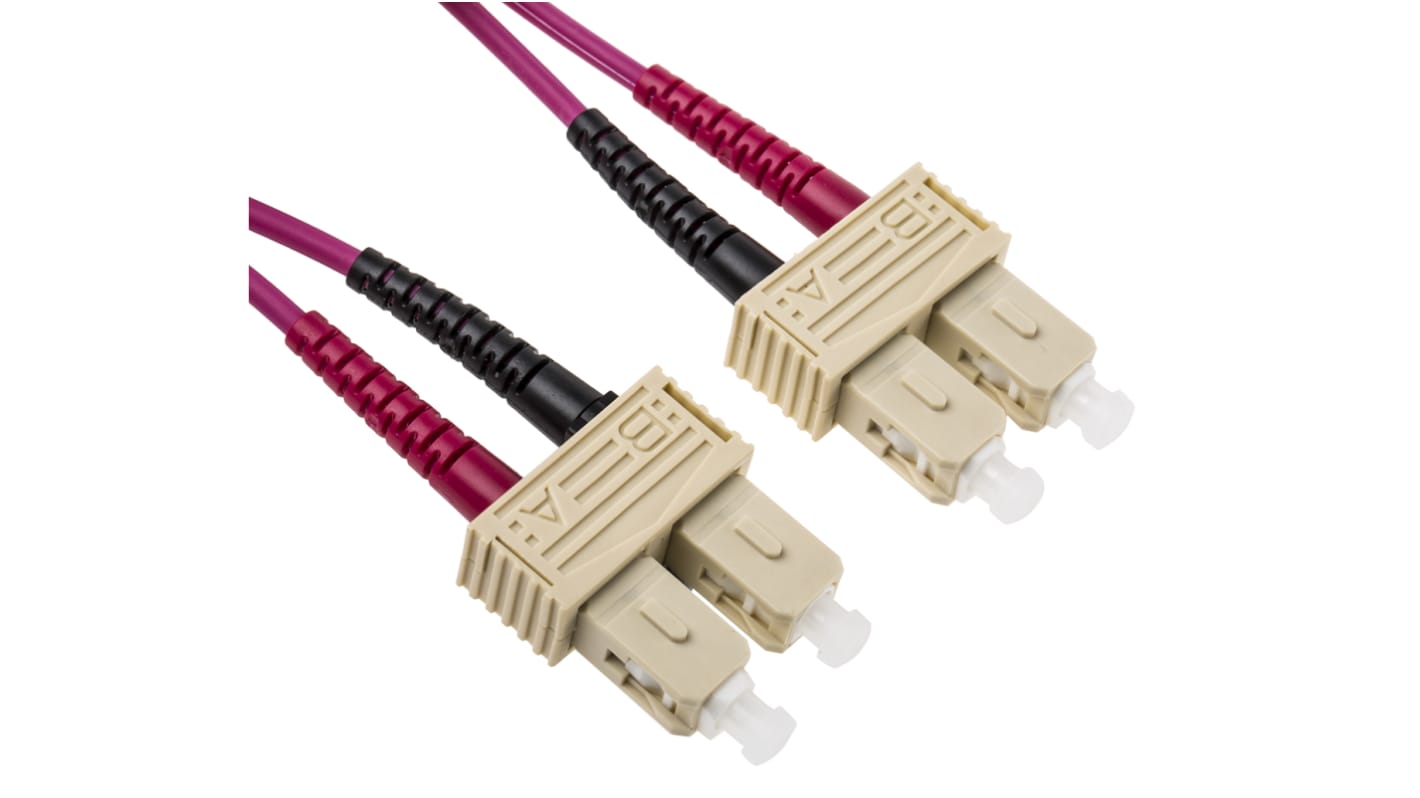 RS PRO LWL-Kabel 1m Multi Mode Violett SC SC 900μm