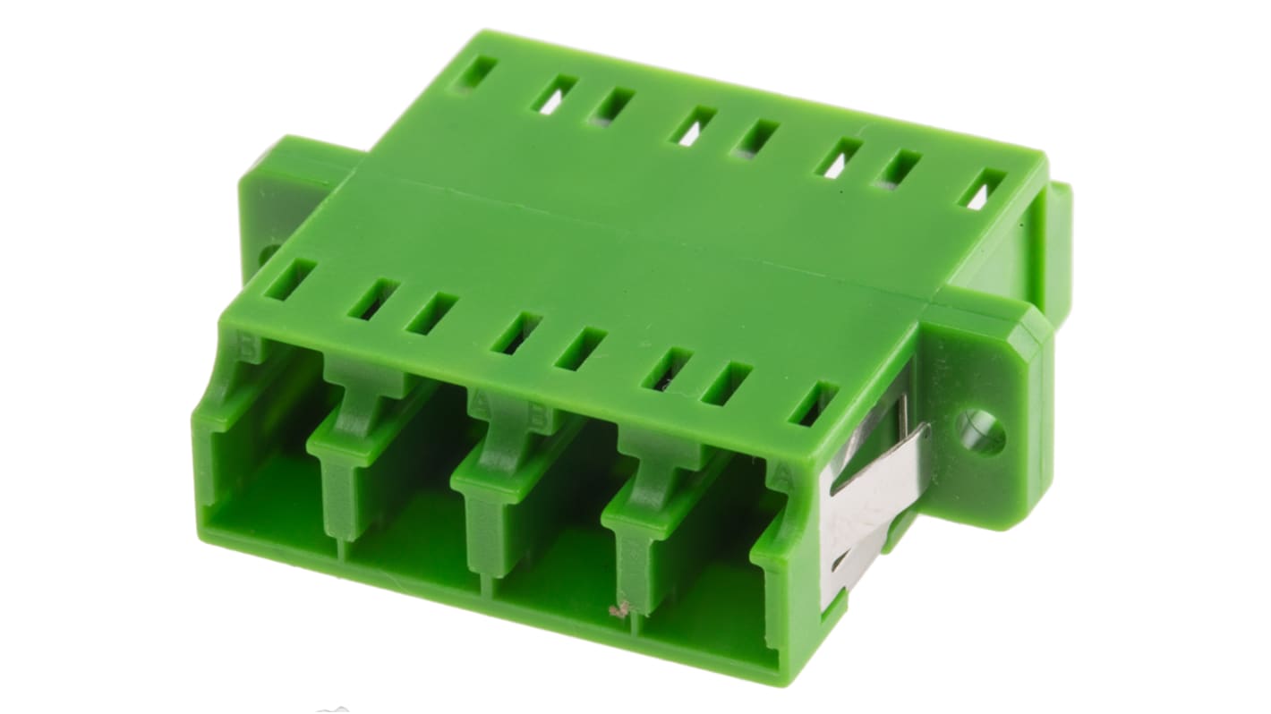 Adattatore per fibra ottica RS PRO LC a LC, Single Mode, Duplex, Verde, perdita inserz.: 0.1dB