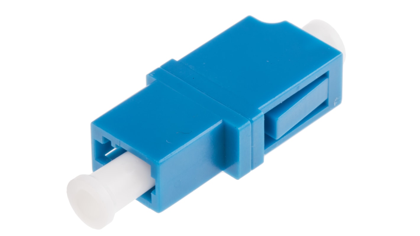 Adaptateur pour fibre optique, LC vers LC Monomode Simplex, Bleu, Perte d'insertion 0.1dB