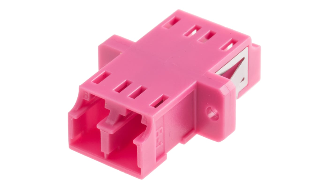 Adaptateur pour fibre optique, LC vers LC Multimode Simplex, Pourpre, Perte d'insertion 0.1dB