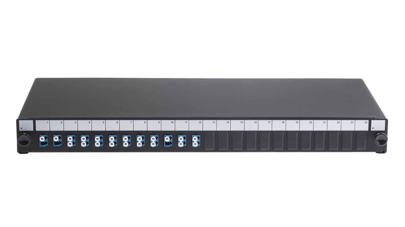 Patch panel per fibra ottica, RS PRO, Duplex, 1U