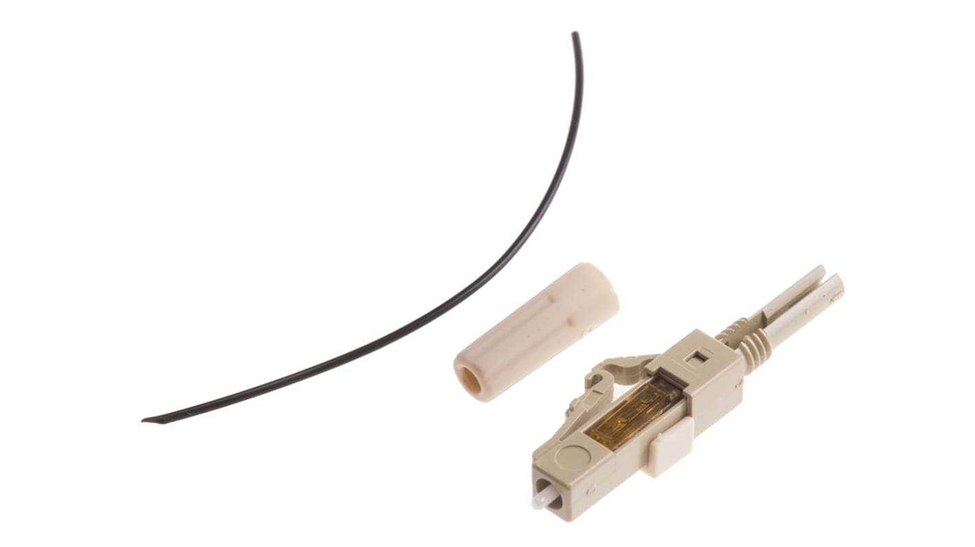 Connecteur pour fibre optique LC Simplex, Multimode, OM1, taille de la fibre 62.5mm