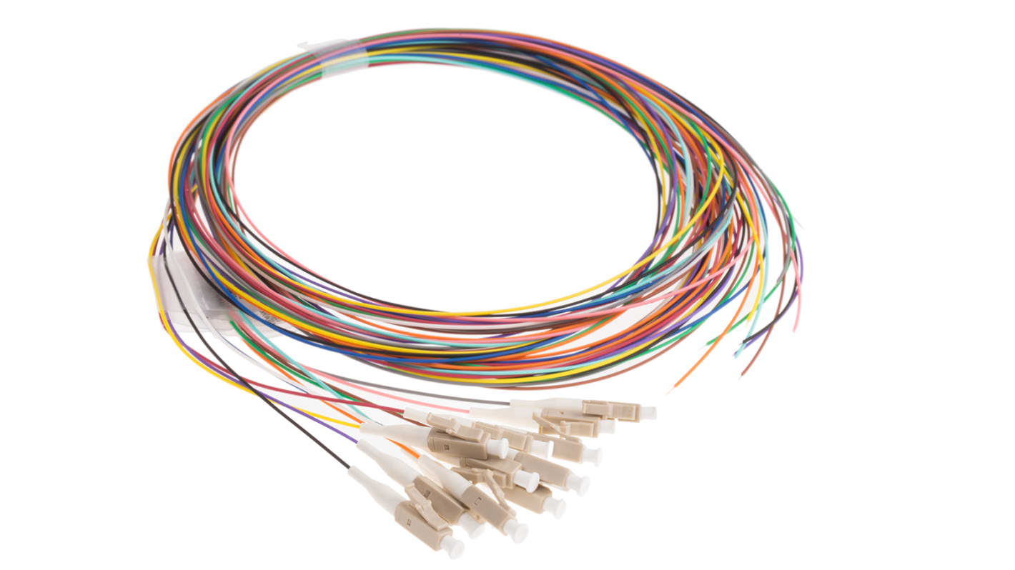 RS PRO LC to Unterminated Simplex Multi Mode OM3 Fibre Optic Cable, 900μm, 2m