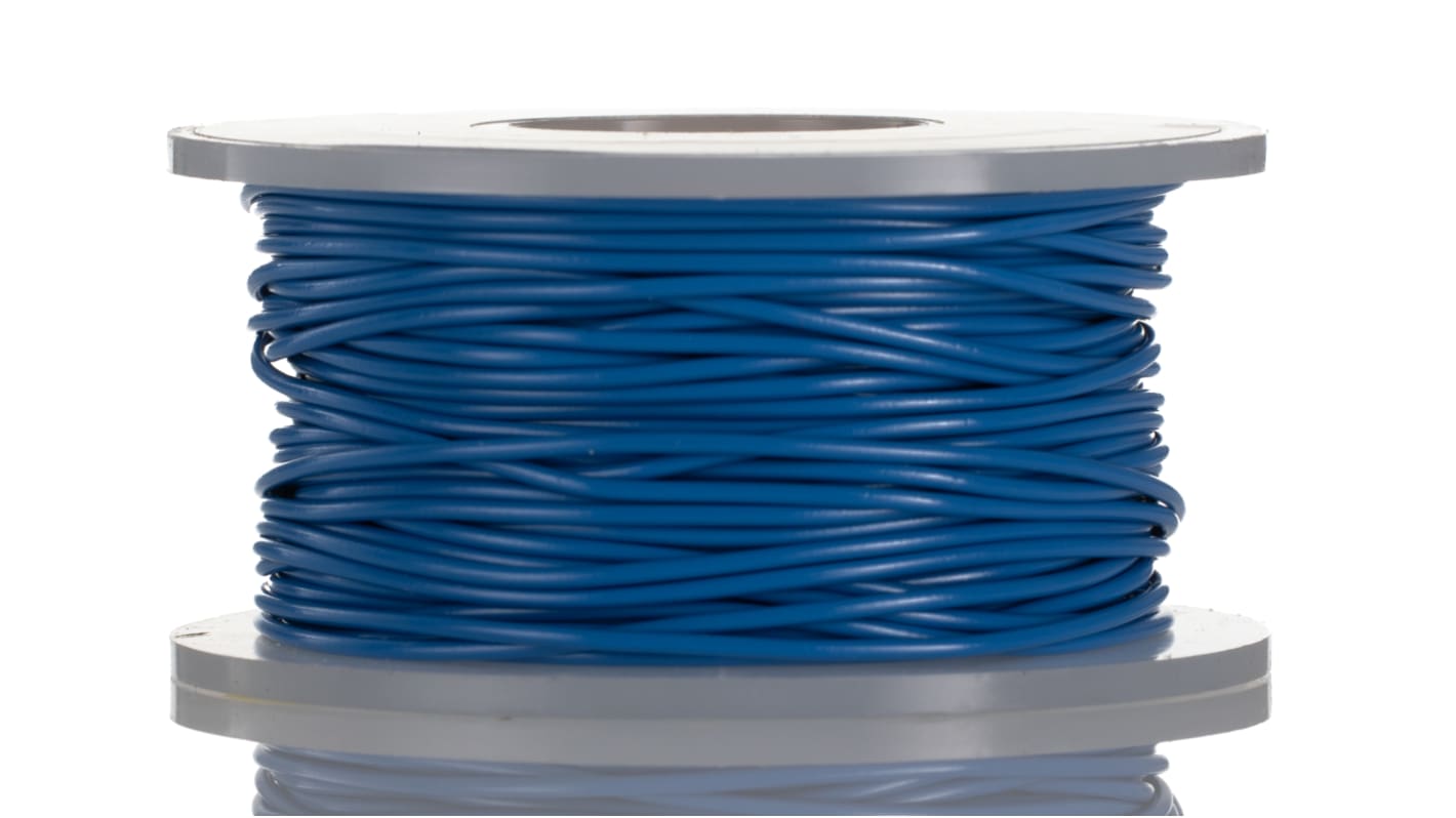 Fils de câblage Alpha Wire UL1007, 3049, 0,13 mm², Bleu, 26 AWG, 30m, 300 V