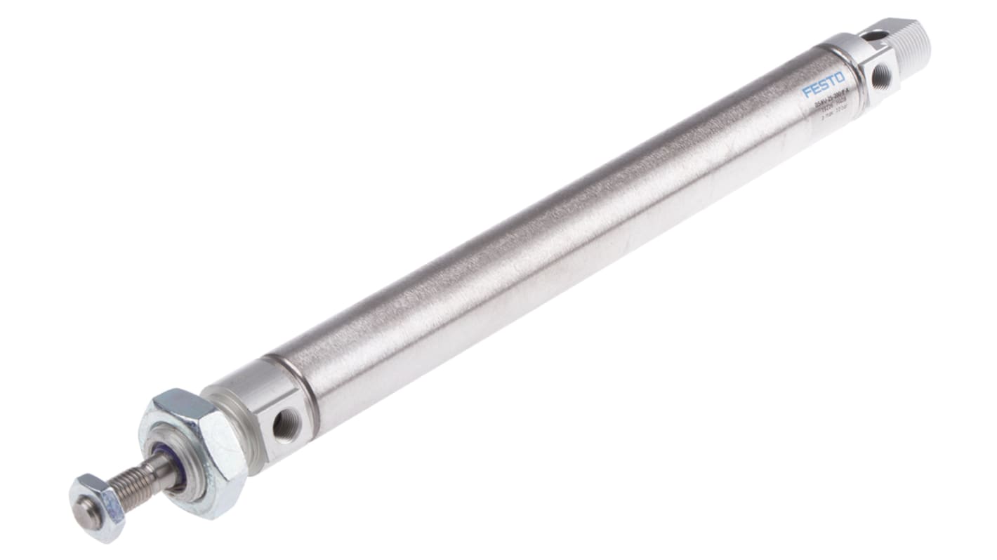 Festo Pneumatic Cylinder - 19226, 25mm Bore, 200mm Stroke, DSNU Series, Double Acting