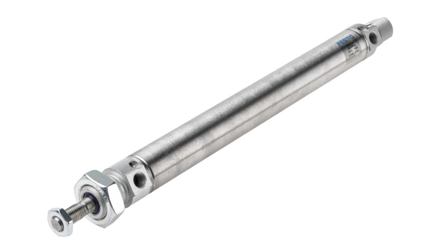 Festo Pneumatic Cylinder - 19251, 25mm Bore, 200mm Stroke, DSNU Series, Double Acting