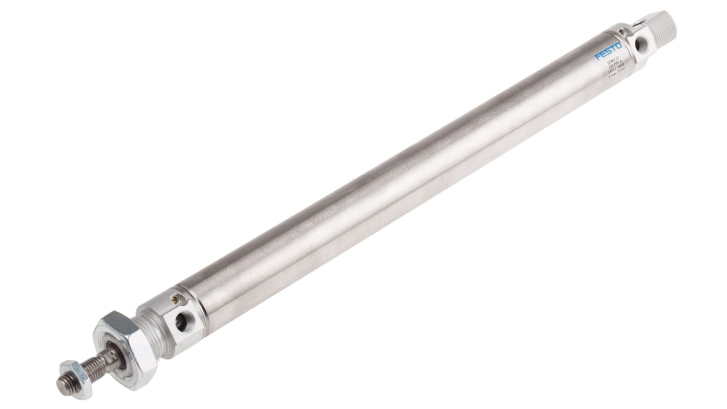 Festo Pneumatic Cylinder - 19252, 25mm Bore, 250mm Stroke, DSNU Series, Double Acting